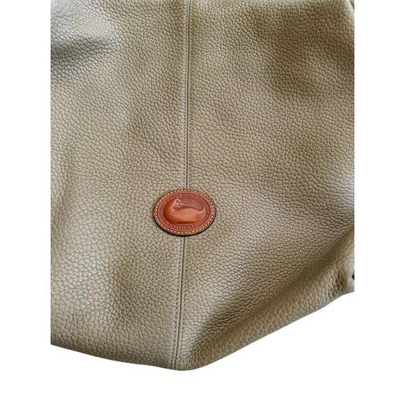 DOONEY & BOURKE Vintage Tan Brown Pebble Leather Shoulder Bag - Picture 2 of 9